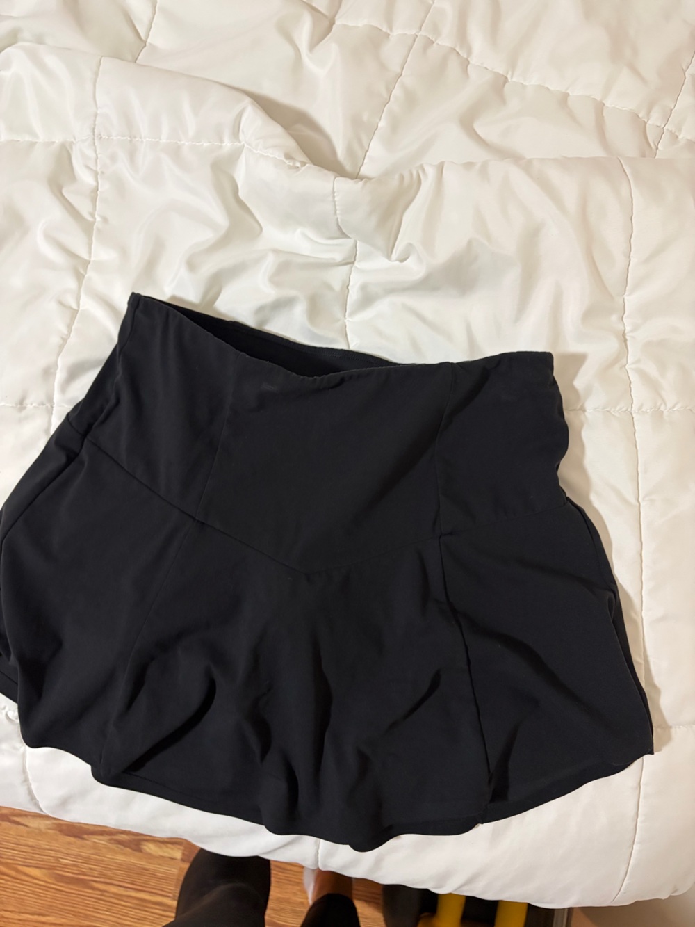 Target Black Athletic Skort with Flared Hem